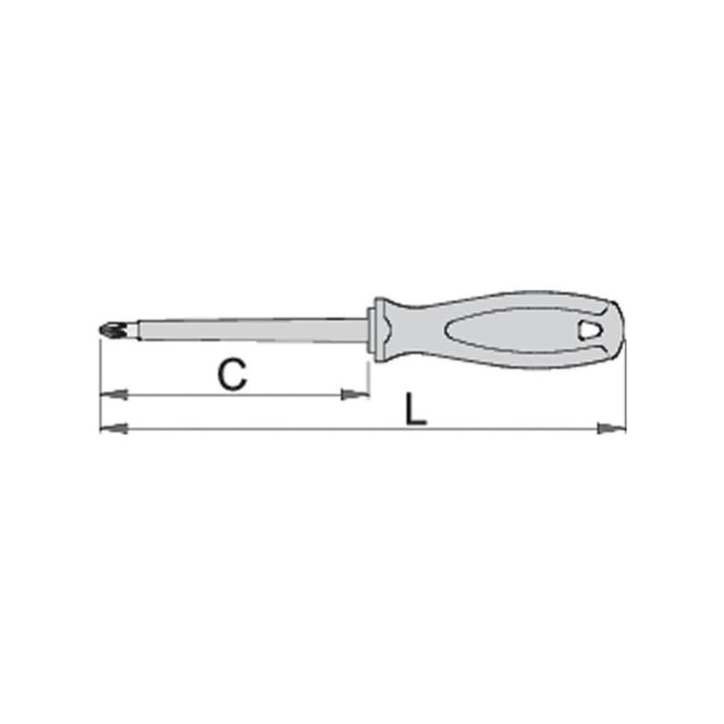 616447 UNIOR Surubelnita profil Phillips, lama izolata 1000V,PH4X200mm