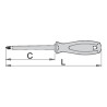 616447 UNIOR Surubelnita profil Phillips, lama izolata 1000V,PH4X200mm