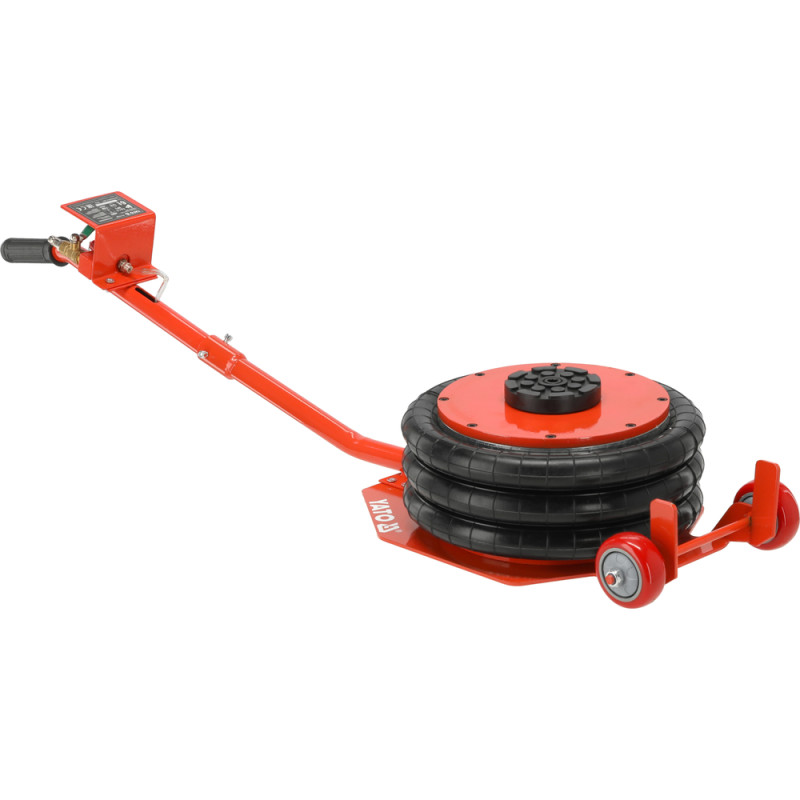 YT-17237 YATO Cric auto pneumatic cu perna, 400mm,6T,roti de transport