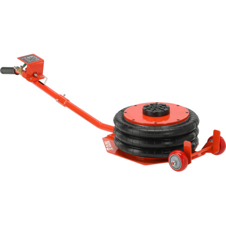 YT-17237 YATO Cric auto pneumatic cu perna, 400mm,6T,roti de transport