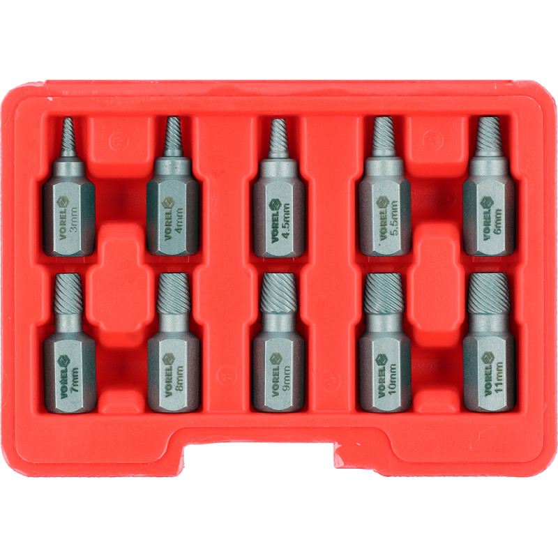 24007 VOREL Set extractoare, 10 piese