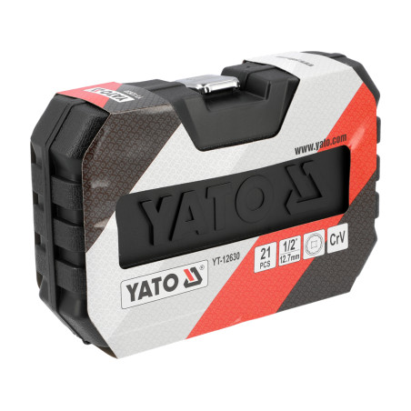 YT-12630 YATO Set tubulare bihexagonale 1/2"