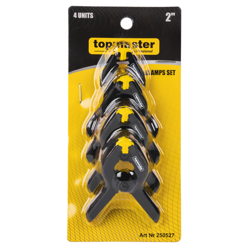 250527 Top Master Pro Set 4 cleme prindere lemn 2"
