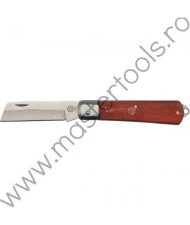 76622 VOREL Cutit pentru decablat cu maner din lemn, 85 mm