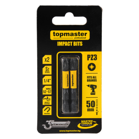 338735 Top Master Pro Set 2 biti de impact 50mm PZ3