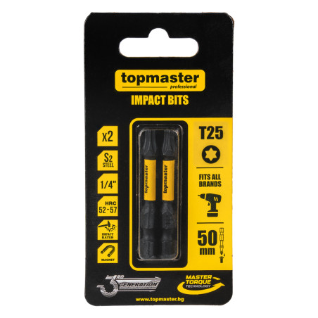338740 Top Master Pro Set 2 biti de impact 50mm TX30