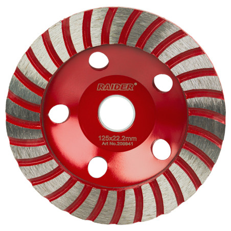 209941 Raider Disc de slefuit diamantat 125х6х22 mm Turbo