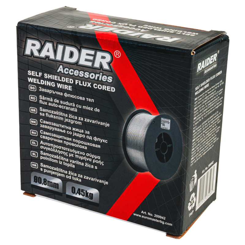 209942 Raider Sarma pentru sudura cu autoprotectie si flux Ø0.8mm 0.45kg