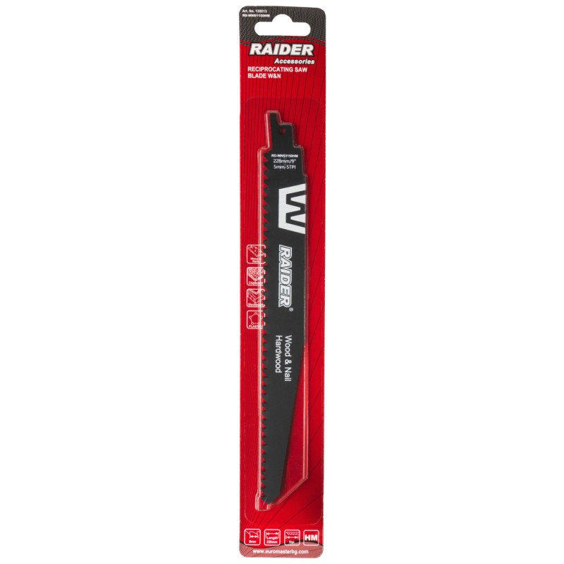 155513 Raider RD-WNS1150HM Lama fierastrau sabie W&N 228mm, 5mm 5TPI