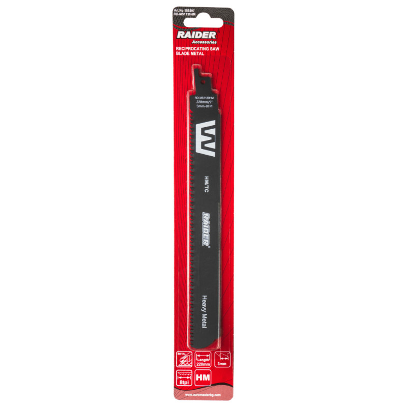 155506 Raider RD-MS930HM Lama fierastrau sabie metal 150mm 3mm 8TPI