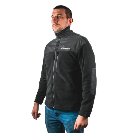 130176 Raider Jacheta polar neagra, marimea L, 100% poliester