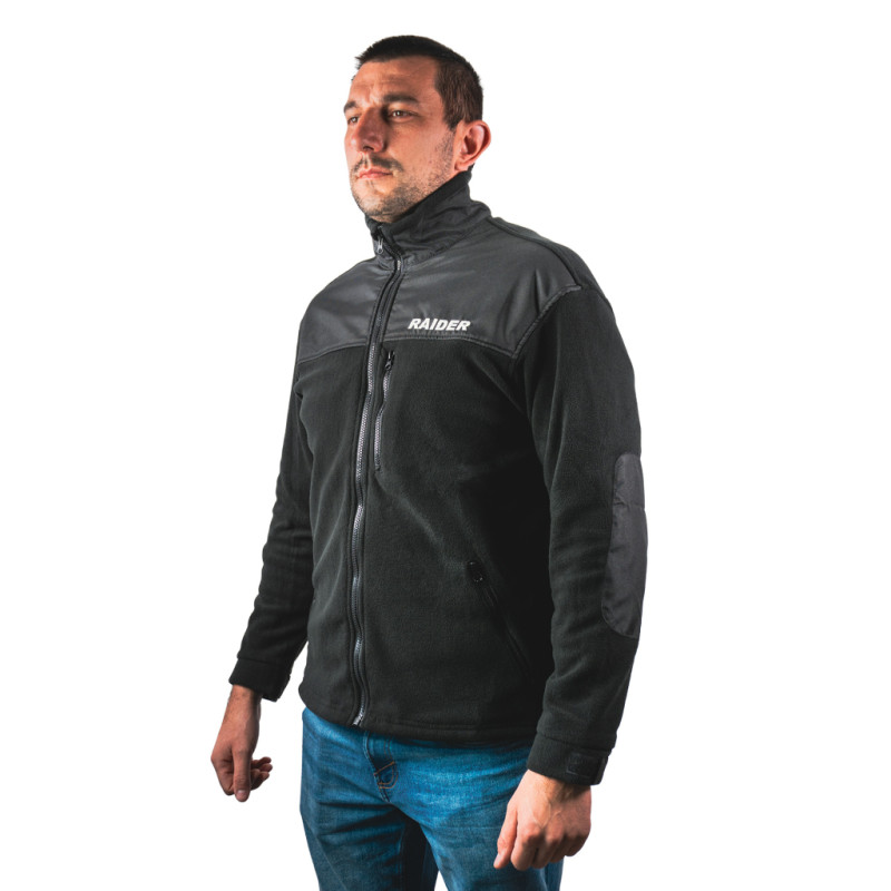 130178 Raider Jacheta polar neagra, marimea 2XL, 100% poliester
