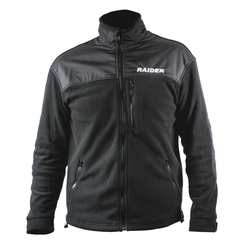 130178 Raider Jacheta polar neagra, marimea 2XL, 100% poliester