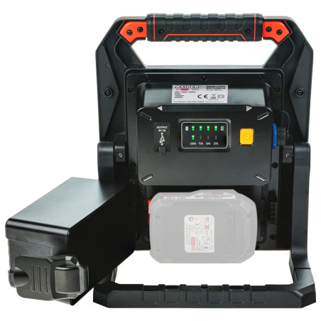 039719 Raider RDP-ZAWL20 Lampa lucru AC/DC 65W, 7000lm, USB, compatibila cu Li-Ion 20V