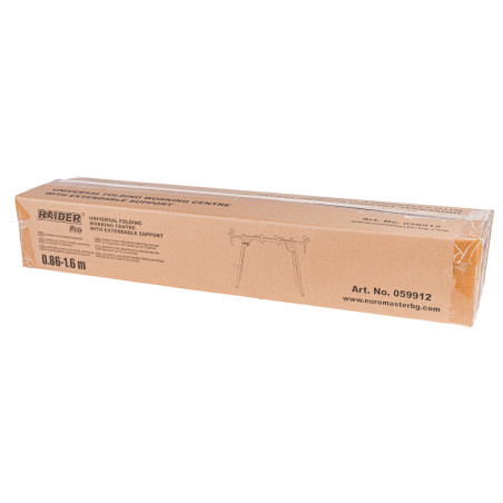 059912 Raider Banc de lucru pliabil cu suport extensibil 0.86-1.6m