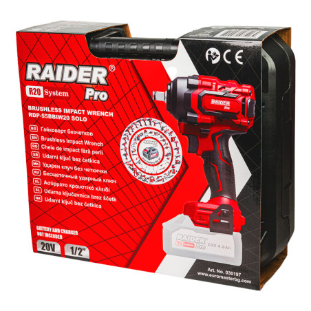 030197 RDP-90BBIW20 Raider Bormasina cu impact compatibila cu Li-Ion 20V, 900Nm, 1/2"