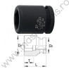 603988 UNIOR Cheie tubulara de impact prindere patrat 3/4", 33 mm,232/4 6p