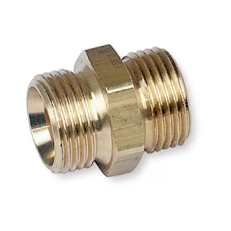 AC.2200122 AIRCRAFT Niplu dublu cu filet exterior 1/8" x 1/8", alama