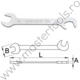 618637 UNIOR Cheie fixa dubla mica, 14.0, 114/2