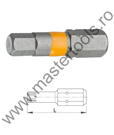 U1000015076 ASW Bit hexagonal 1/4" DIN/ISO 1173 - Forma C 6,3 -, HX5