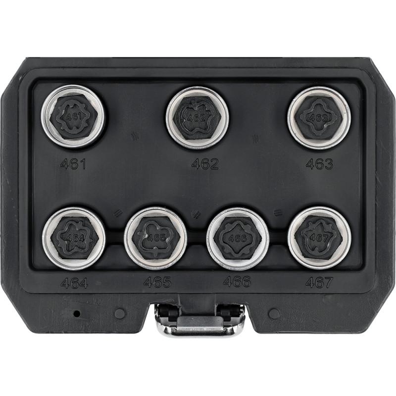 YT-060395 YATO Set de tubulare pentru suruburi de siguranta Opel, 7 piese