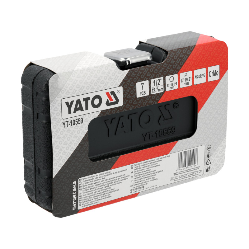 YT-10559 YATO Set de tubulare de impact pentru roti din aluminiu, 7 piese