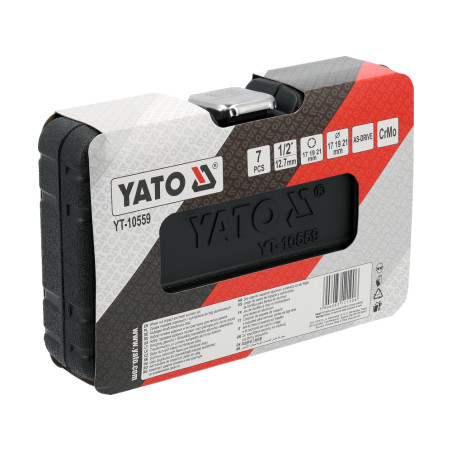 YT-10559 YATO Set de tubulare de impact pentru roti din aluminiu, 7 piese