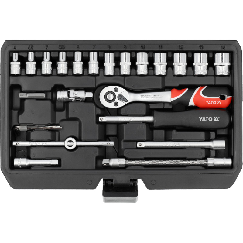 YT-14502 YATO Trusa de scule de 1/4", 68 de piese