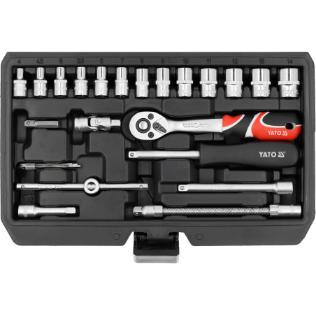 YT-14502 YATO Trusa de scule de 1/4", 68 de piese