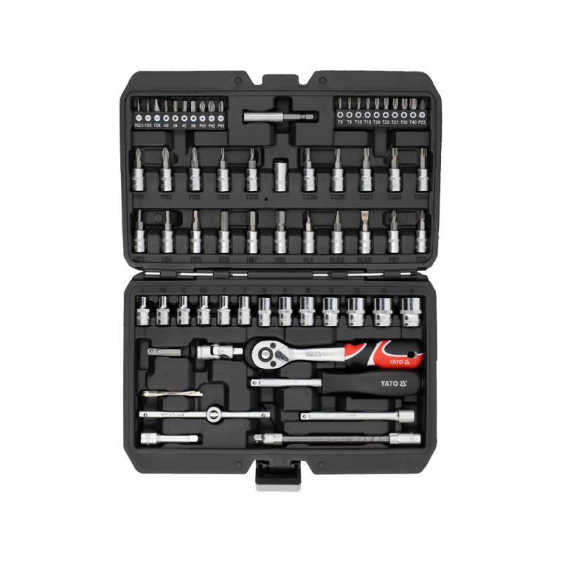YT-14502 YATO Trusa de scule de 1/4", 68 de piese