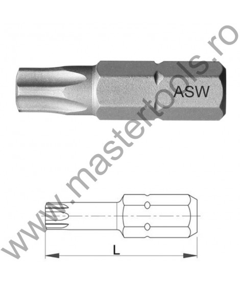 U1000007246 ASW Bit hexagonal 1/4" DIN/ISO 1173 Forma C 6,3 1400Z, T40