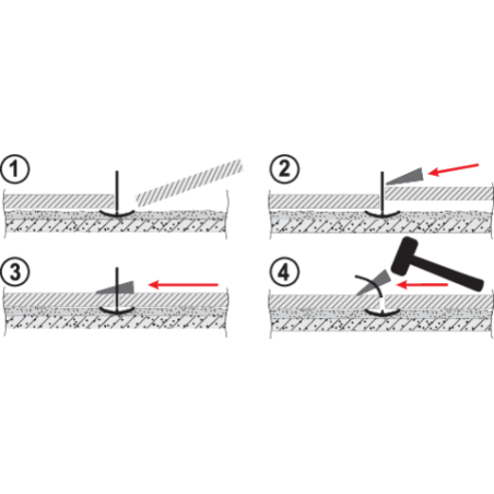 YT-36946 YATO Set 300 pene de nivelare 5-14 mm, 1 mm