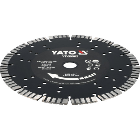 YT-59902 YATO Disc pentru beton armat, 230 mm