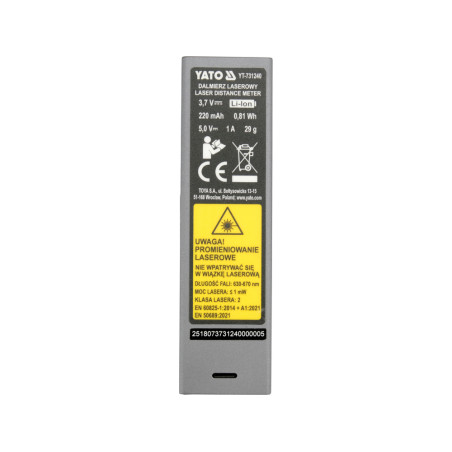 YT-731240 YATO Telemetru, ruleta cu laser, 30 m
