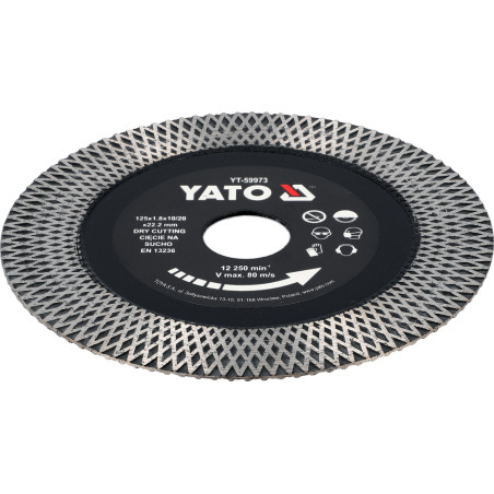 YT-59973 YATO Disc pentru ceramica, diametru 125 mm