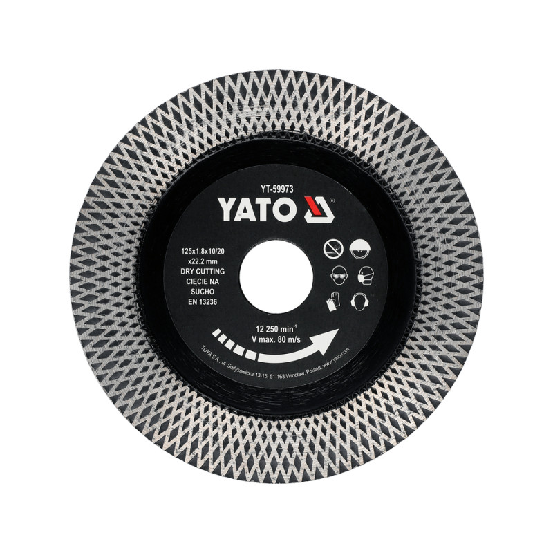 YT-59973 YATO Disc pentru ceramica, diametru 125 mm