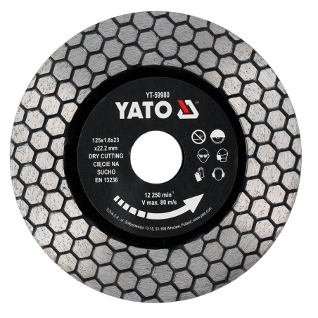 YT-59980 YATO Disc pentru ceramica si granit, diametru 125 mm