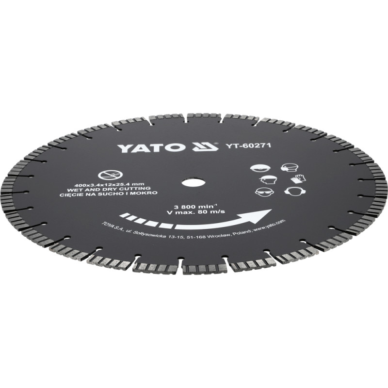 YT-60271 YATO Disc pentru beton, diametru 400 mm