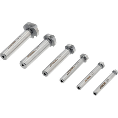 22710 STHOR Set 6 zencuitoare pentru metal,diametre freze conice 6.3-20.5mm