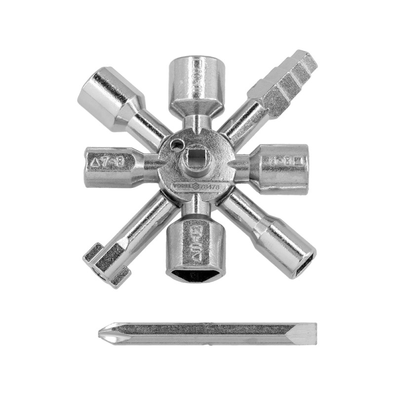78478 VOREL Cheie tip cruce 10 in 1
