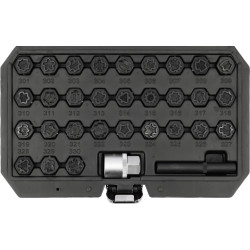 YT-060390 VOREL Set de tubulare pentru prezoane roti Mercedes,32 piese