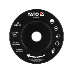 YT-59159 YATO Disc raspel conic pentru lemn, diametru 125 mm