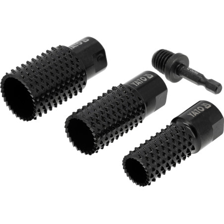 YT-61775 YATO Set 4 freze cilindrice metal, diametru 20,25,30 mm,filet M14