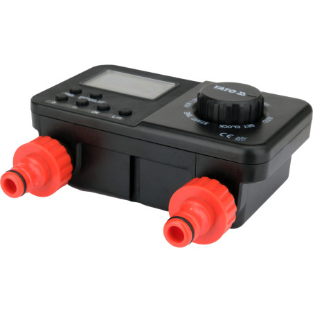YT-90201 YATO Controler irigatii, LCD, adaptor robinet cu reductie 3/4” si 1”