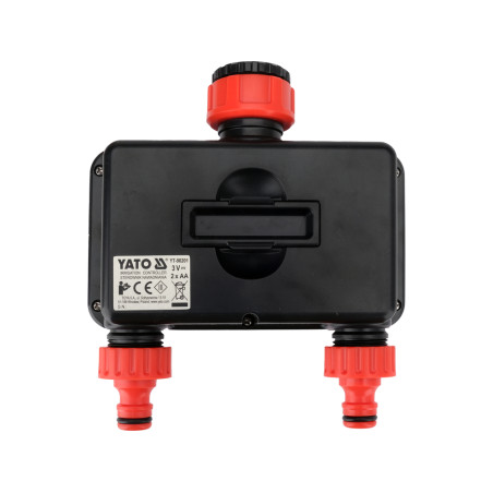 YT-90201 YATO Controler irigatii, LCD, adaptor robinet cu reductie 3/4” si 1”