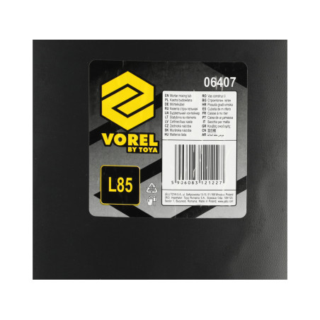 06407 VOREL Vas plastic constructii rotund, capacitate 85L