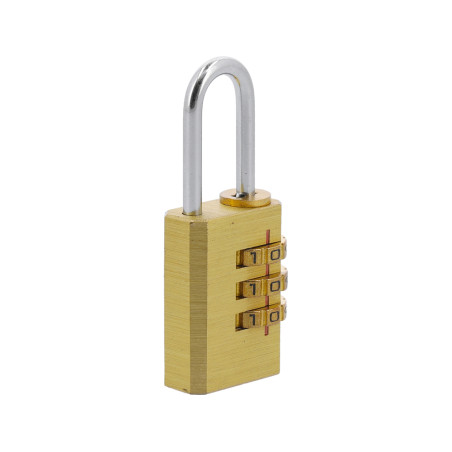 77607 VOREL Lacat cu cifru din alama 30 mm