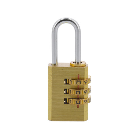 77607 VOREL Lacat cu cifru din alama 30 mm