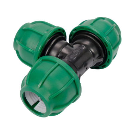 88865 FLO Racord in T cu compresie, egal 25mmx25mmx25mm