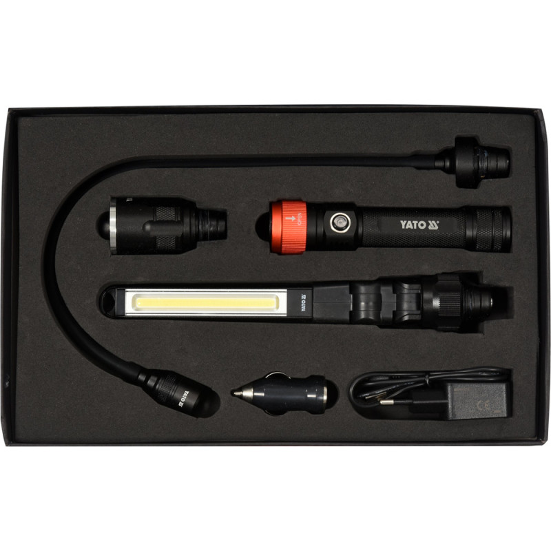 YT-08521 YATO Lampa cu LED 3 IN 1, 380LM, LI-ION 3,7V 2200MAH, IP54